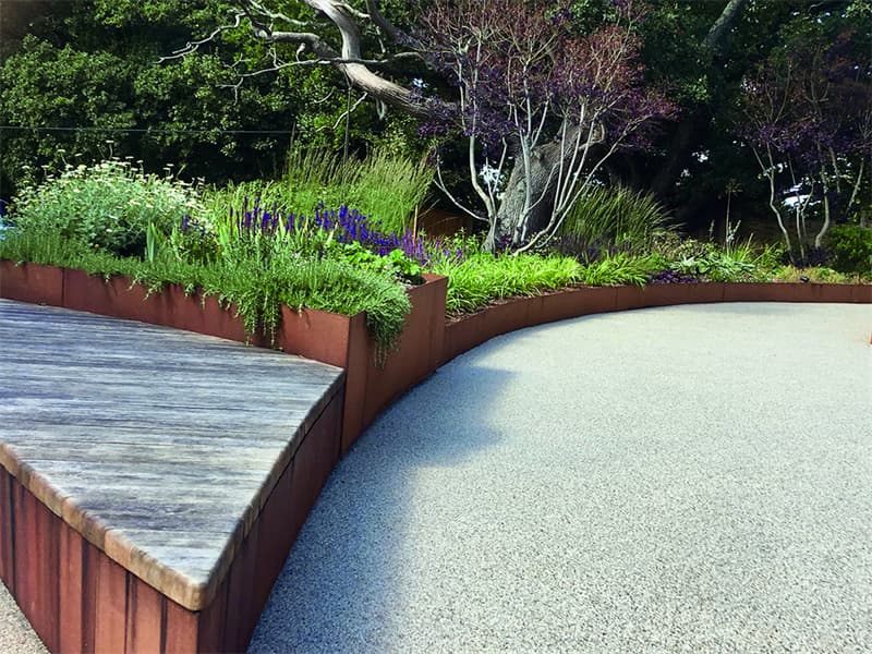 rusted corten steel garden edging For Gardening Articles